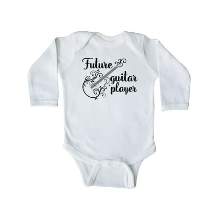 

Inktastic Guitar Player Future Guitarist Gift Baby Girl Long Sleeve Bodysuit