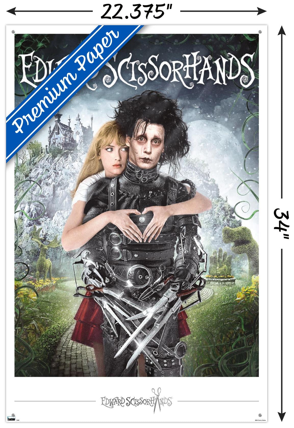 Edward Scissorhands - Heart Wall Poster with Pushpins, 22.375" x 34"