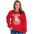 thumbnail image 3 of Xmas Santa Claus Never Went to Sleep Unisex Plus Size Sweatshirt Brisco Brands 4X, 3 of 6