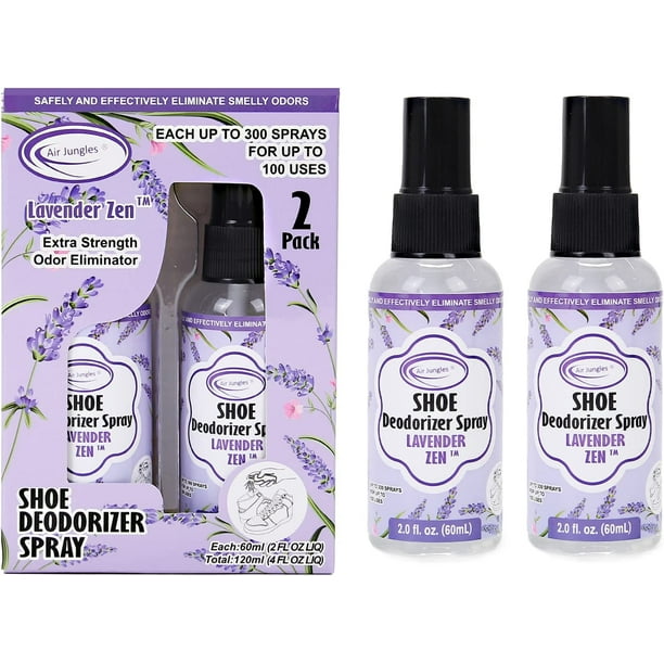 Air Jungles Odor Deodorizer Spray for Shoes, Gym Bags, Drawers, and