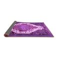 thumbnail image 2 of Ahgly Company Indoor Round Medallion Purple Traditional Area Rugs, 8' Round, 2 of 4