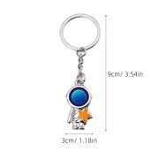 KONTONTY 2-Pack Astronaut Space Keychains Alloy Metal Back to School Accessories