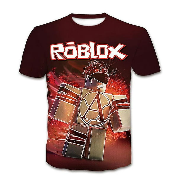 Roblox Boys Clothing 2022 Summer Boys T-shirt Kawaii Roblox 3d Comfortable  Short Sleeve T-sleeve Kids Anime Clothing E Style 