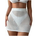 thumbnail image 2 of Purcolt Sarong Coverups for Women High Waist Crochet Wrap Skirt Bikini Beach Coverup Skirts Bodycon Mini Skirts for Swimwear, 2 of 9