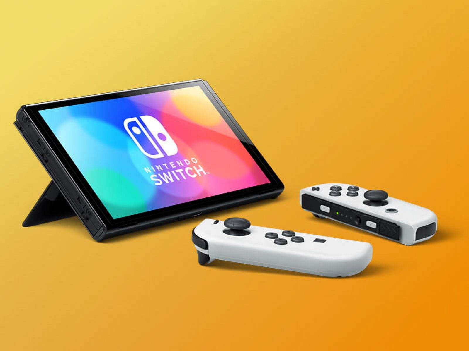 ② Console Nintendo Switch Oled Blanche + 2 paire de joy con ++ — Consoles  de jeu
