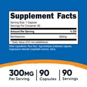 Nutricost Benfotiamine 300mg, 90 Capsules (White) - Gluten Free and Vegetarian Supplement