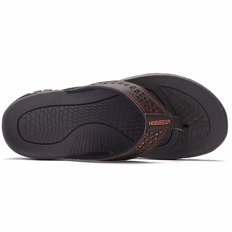 Hobibear Mens Flip Flops, Arch Support, Waterproof, Durable  display picture 3