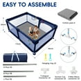 thumbnail image 6 of HioHa Large Baby Playpen with Mat | Premium Spacious Play Yard (71“), Sturdy Steel Frame & See-Through Mesh for Safety | Easy Fold, Portable for Indoor Outdoor Use, 6 of 8