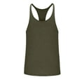 thumbnail image 5 of BiZtdJrK Cotton Athletic Tank Tops for Men Y-Back Sleeveless Gym Shirts Breathable Fitness Workout Tanks Army Green XXL, 5 of 8