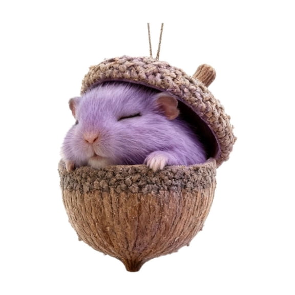 PuSpu Christmas Tree Ornaments 10cm Forest Animals Decoration Christmas Tree Pendant Holiday Gift