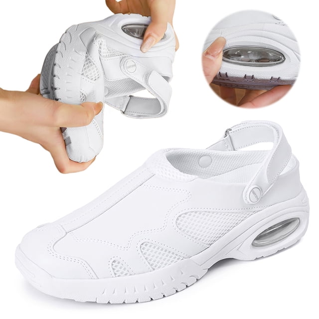 Livianas Zapatos Lactancia Mujer Hombre Transpirable Suave (45) Blanco