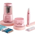 thumbnail image 1 of TFixol Electric Pencil Sharpener Automatic Eraser Desktop Vacuum Cleaner Stationery Set Pink, 1 of 7