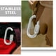 thumbnail image 4 of 6 mosquetones de bolsillo con hebillas de seguridad para escalada, para exteriores (M5), 4 of 7
