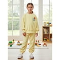 thumbnail image 2 of Laughing Child Soft Mink-Brushed Space-Themed Fuzzy Sweatshirt for Kids with Exposed Faux Fur Detail and Playful Alien Characters for Everyday Wear, 2 of 7
