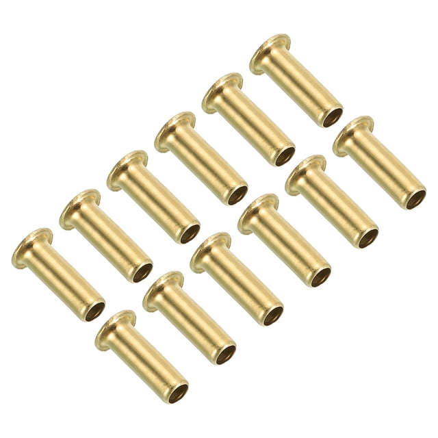 Unique Bargains 4mm ID 6mm OD Brass Compression Insert, 12Pcs Insert Tube Support Compression Fitting Accessories Kit