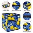 thumbnail image 4 of RATGDN Collapsible Fabric Cube Storage Bin with Double Handles for Living Room Bedroom Office Black - Lemon Juice Fruit, 4 of 7