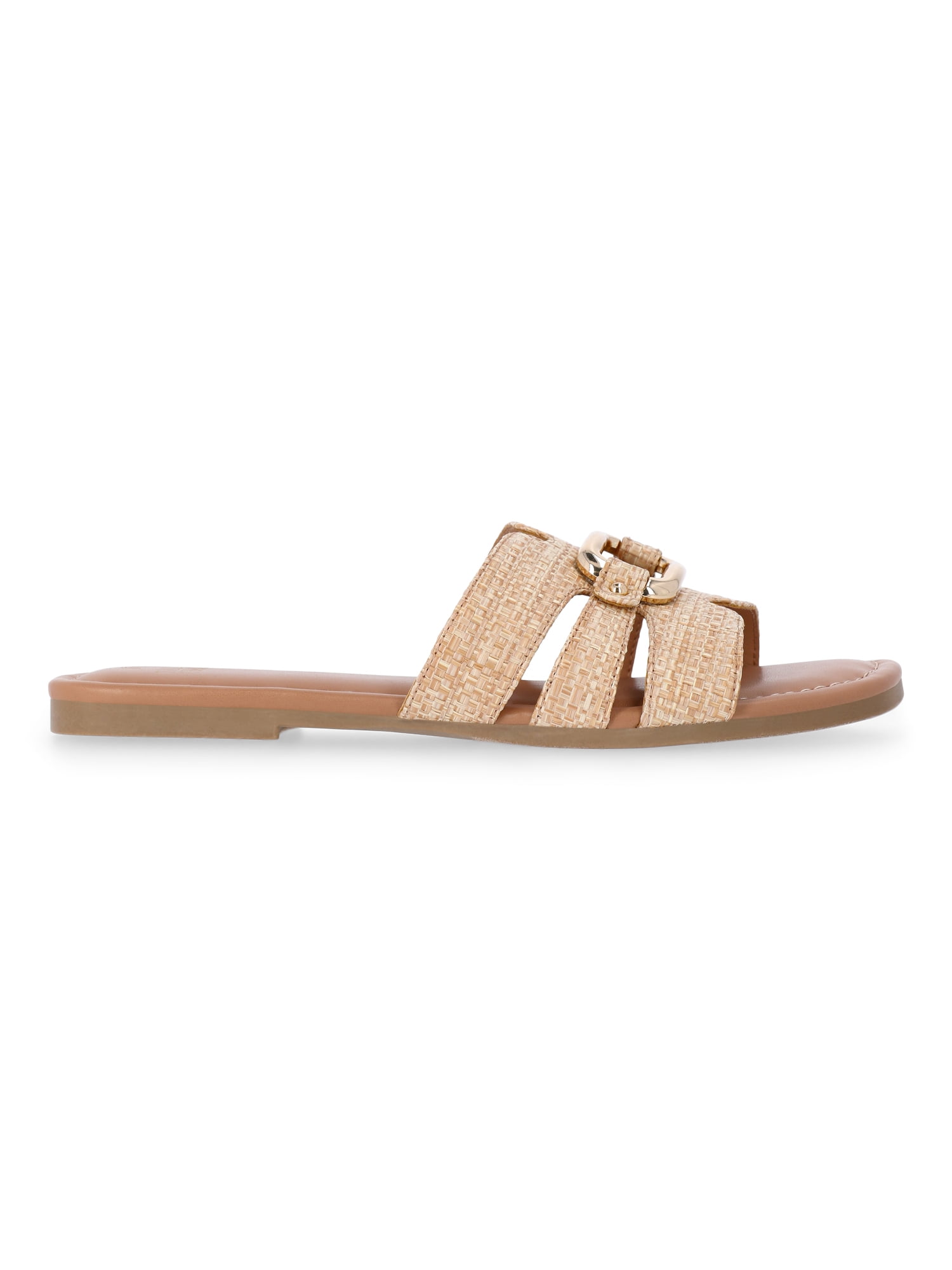 Time and Tru Women's Hardware Slide Sandals
