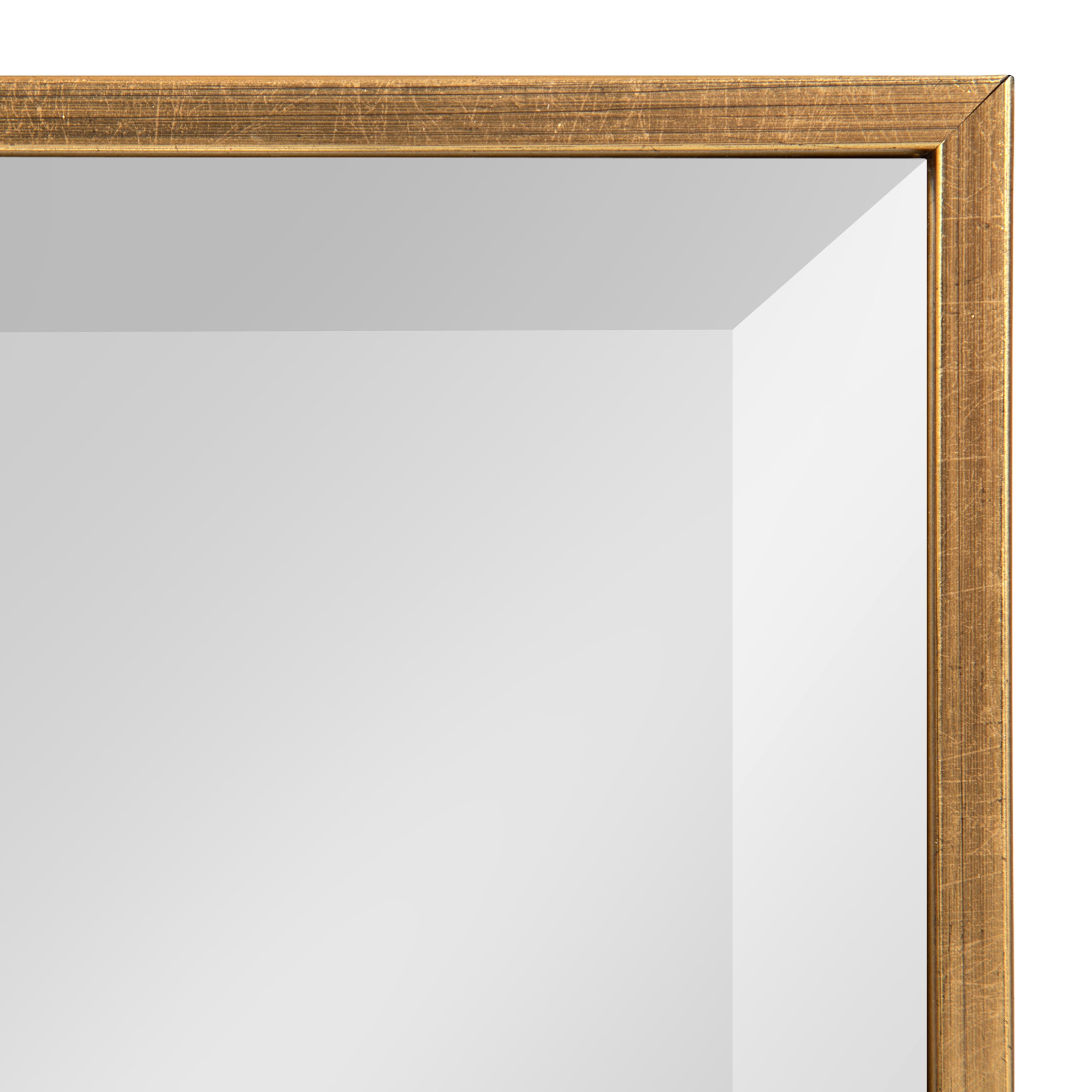 Kate and Laurel Rhodes Large Framed Decorative Rectangle Wall Mirror, 22.75x28.75 Gold