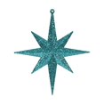thumbnail image 1 of Vickerman 8" Lake Blue Iridescent Glitter Bethlehem Star Christmas Ornament 4 per Box, 1 of 1