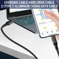thumbnail image 2 of SIEYIO USB A to USB C Cable USB 3.2 10Gbps USB C Data Cable 3A 60W Quick Charging for USB C Mobile Phone External SSD, 2 of 13