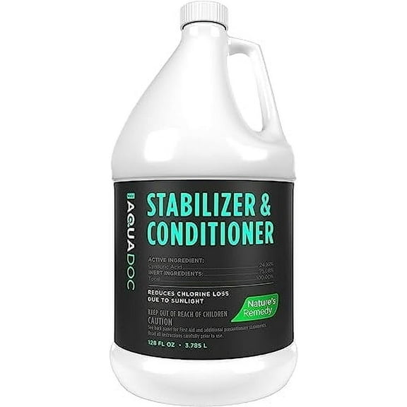 MAV AquaDoc Cyanuric Acid Pool Stabilizer and Conditioner, 128 fl oz