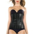 thumbnail image 2 of MuZeFu Corsets for Women Shapewear Cotton Lining, Shiny Rubber Corset, Rubber Press Buckle Girdle, Rubber Corset, 2 of 7