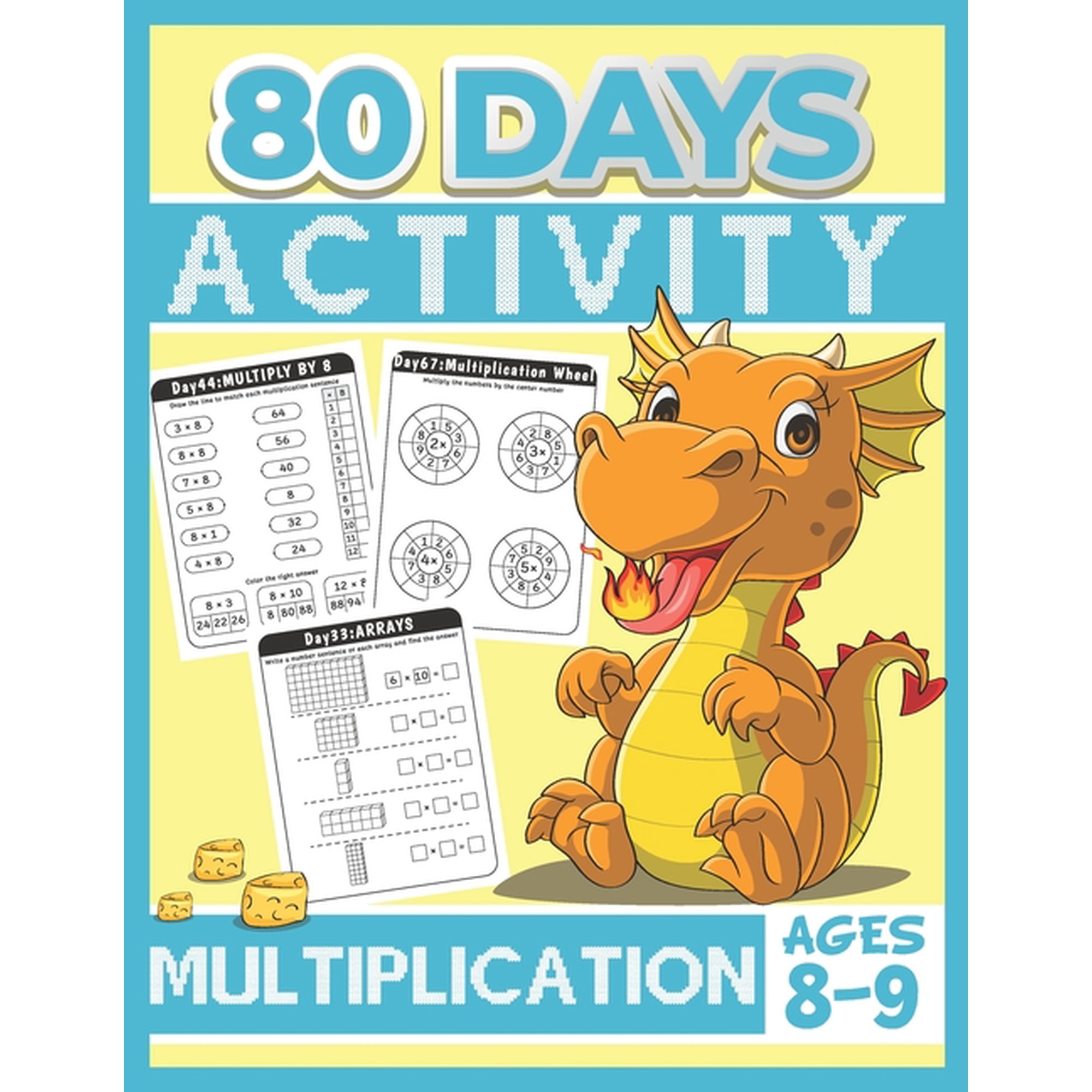 80 Days Activity Multiplication for Kids Ages 8-9: Funny Learning Math Workbook Grade 3, 3rd Grade Math, Multiplication , (Paperback)