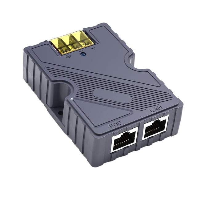 Inyector Poe de 150w, 3a Fuente de Alimentación Eficiente Inyector Poe Flexible 48-57V 10 100 1000Mb/s para Satélite