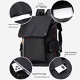 thumbnail image 2 of tredstone Adjustable Shoulder Straps Laptop Backpack Waterproof Waterproof Can Hold 15 Inch Computer Backpacks grey, 2 of 6
