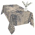 thumbnail image 2 of Ocean Compass Table Cloth Waterproof Tablecloths, Vintage Coastal Starfish Shell Conch Beige Tablecloth Dining Table Cover for Kitchen Party Tabletop Outdoor, Rectangle Tablecloth 60x120 Inch, 2 of 9