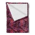 thumbnail image 2 of Lilac Soft Flannel Fleece Throw Blanket, Abstract Leaves of Lilac Plant Graphic Pile of Foliage Retro Revival Design, Cozy Plush for Indoor and Outdoor Use, 70" x 90", Multicolor, by Ambesonne, 2 of 5
