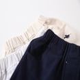 thumbnail image 6 of Boys Pants Lightweight Pocket Elastic Solid Print Shorts Breathable Everyday Wear 18-24 Months, 6 of 6