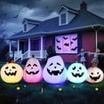 thumbnail image 2 of Luz LED inflada DomKom, 244 cm, diseño de calabaza para Halloween, 2 of 7