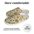 thumbnail image 6 of Lsque Indian Paisley Pattern Womens Comfort Cotton on Scuff With Memory Foam and Anti-skid Sole Slipper-42/43, 6 of 7