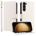 thumbnail image 2 of Crossbody Wallet Case for Samsung Galaxy S22, Credit Card Slots Elegant PU Leather Magnetic Closure Shoulder Strap Purse Phone Case Flip Kickstand Full Body Protection Cover for Women Girls, White, 2 of 13