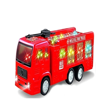 BESTSKY Electric Fire Truck for Kids,with Bright Flashing Lights and Real Siren Sounds | Children's Firefighters | Toy Fire Trucks for Imaginative Play