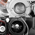thumbnail image 4 of AKKON - For BMW E90 3-Series 4 Doors Sedan Chrome Clear Halogen Type LED Ring Eye Lid Projector Headlights, 4 of 7