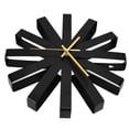 thumbnail image 1 of Living Room Clock, Creativity Wall Clock Multi Ribbon Shape  for Dining Room Black, 1 of 8