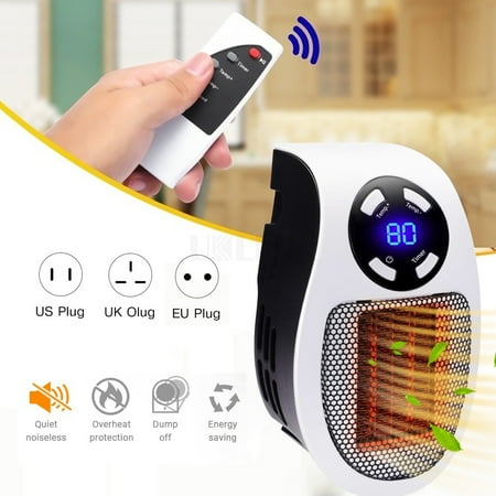 

Portable electric mini fan heater desktop home wall radiator hand warmer winter