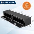thumbnail image 3 of 72x16x13 In Steel Truck Bed Tool Box - Trailer Tongue Storage Chest Weatherproof Quick-Access Organizer for Pickup RV and Trailer Black, 3 of 9