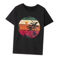 thumbnail image 4 of Camiseta para mujer, camisetas de verano, disfraz de recuerdo, camisa con cuello redondo para vacaciones, uso diario, viajes en la calle M, 4 of 7