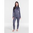thumbnail image 2 of ClimateRight by Cuddl Duds Women's Warmer Thermal Guard Base Layer Mock Neck Base Layer Top, Sizes XS to 4X, 2 of 5