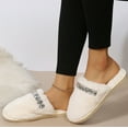 thumbnail image 2 of Vedolay Womens House Slippers Cozy Home Slippers Winter House Shoes Indoor Outdoor Silver,37, 2 of 5