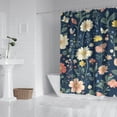 thumbnail image 2 of Pioneer Flower Floral Print Pattern Shower Curtain 72"x84" ,Bathroom Decorative Shower Curtains Set with 12 Hooks,Modern Waterproof Washable Shower Curtain, 2 of 6
