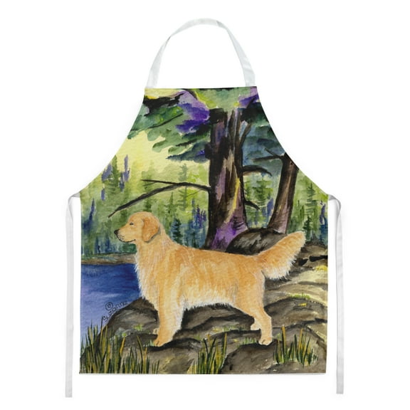 Carolines Treasures SS8426APRON Golden Retriever Apron Large multicolor