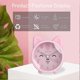 thumbnail image 3 of (Gato, rosa) Lindo despertador con forma de animal para niños, sin tictac, conejo, gato/ciervo, despertador silencioso con luz de fondo, 3 of 5