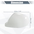 thumbnail image 3 of Unique Bargains Pair Car Rear View Mirror Cover Cap Replacement White for Volkswagen Transporter T5 T6 Mirror Covers, 3 of 6