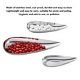 thumbnail image 3 of Dish Plate, Stainless Steel Rust Proof Easy to Clean Towel Tray Special Shapes Stylish Look Exquisite Design Mini Appetizer Plates for Nuts, Snacks, Towels, Desserts, 3 of 8