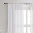 thumbnail image 4 of Martha Stewart Bergen 5/8", Adjustable Curtain Café Rod and Finial Set, Matte Black, 48'' - 86" Long, 4 of 8
