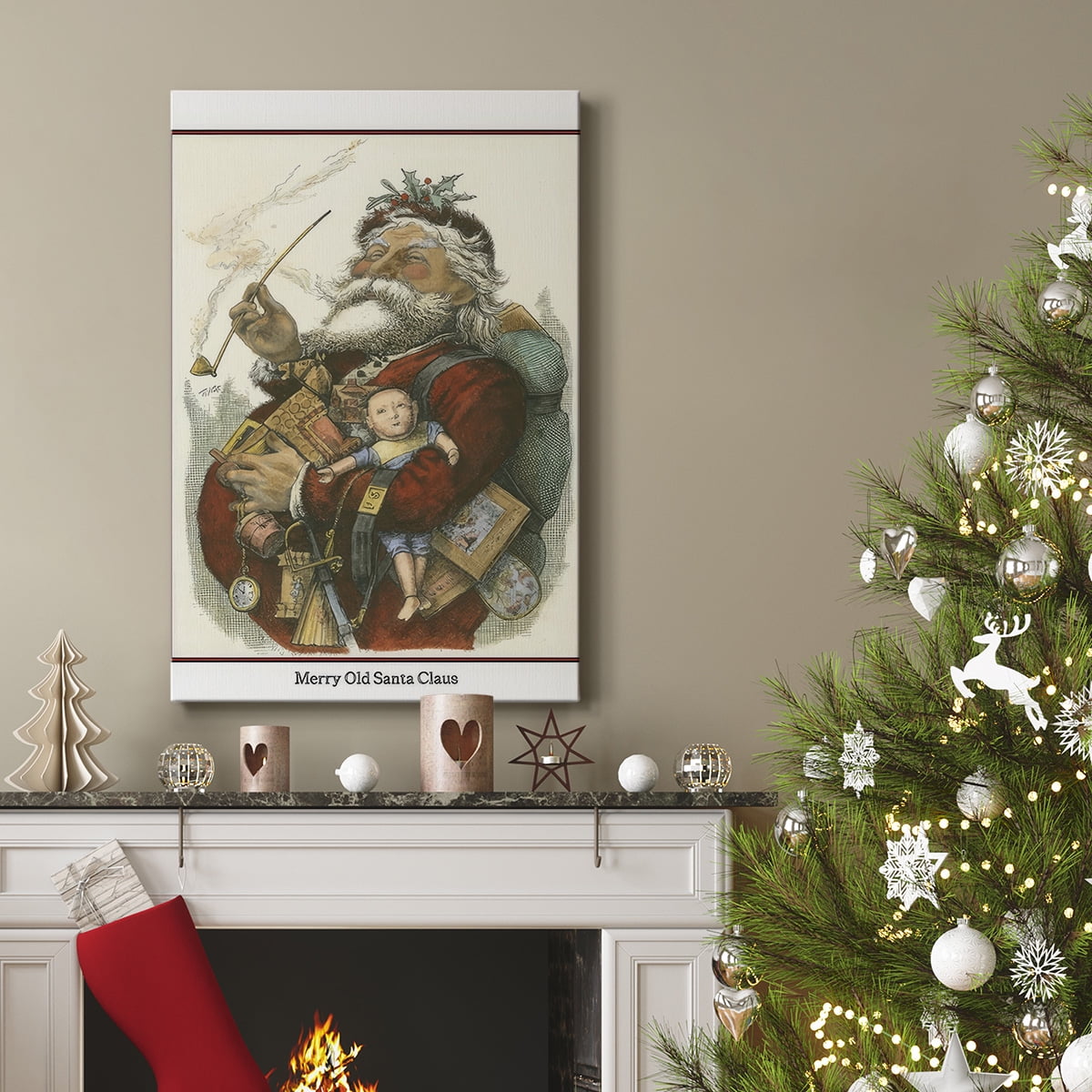 Merry Santa- Gallery Wrapped Canvas
